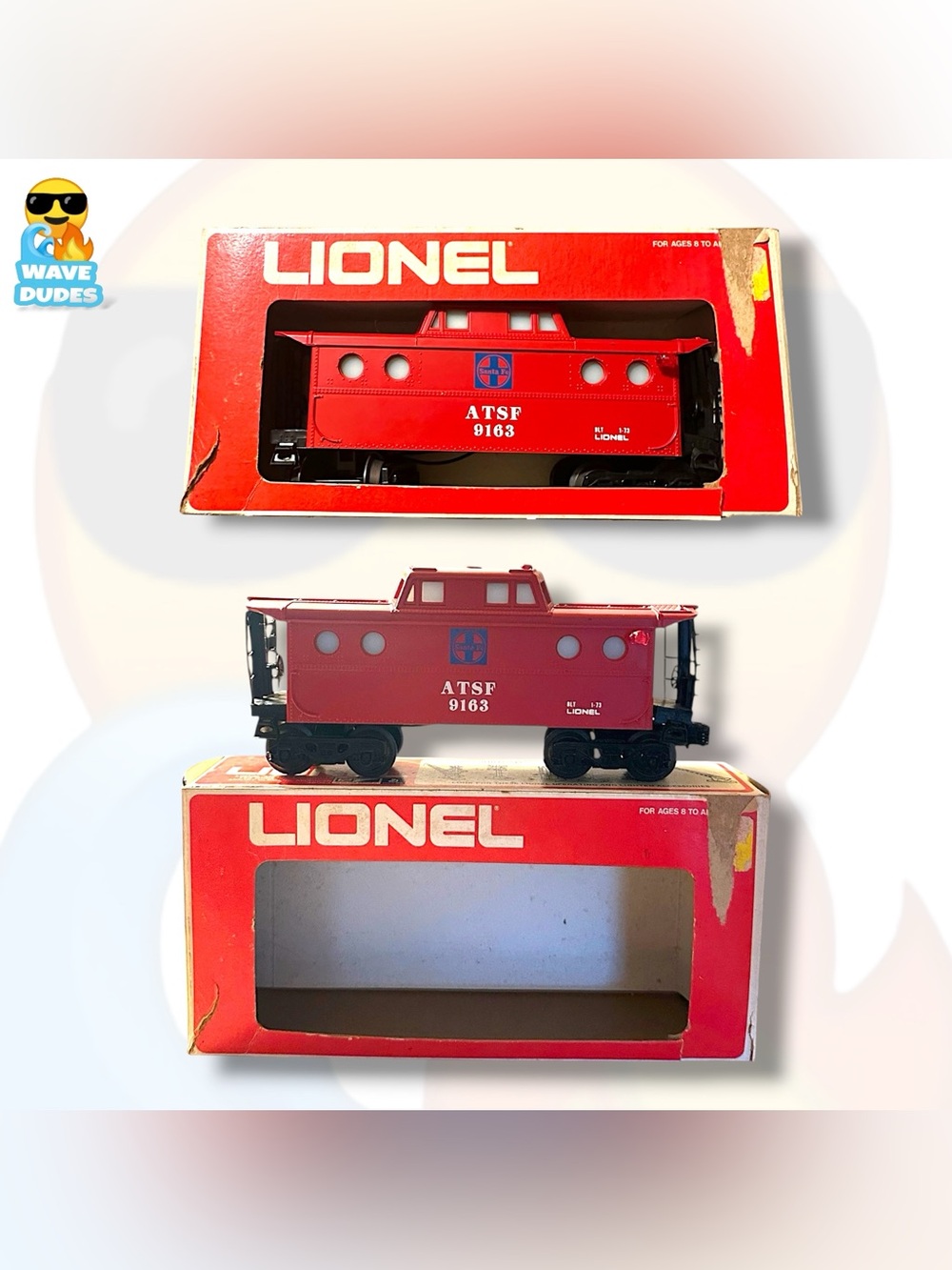 Lionel ATSF 6-9163 Santa Fe Lighted Caboose Model Train